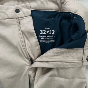 Bird dogs Jeff pesos, khaki. 32/32.with liner